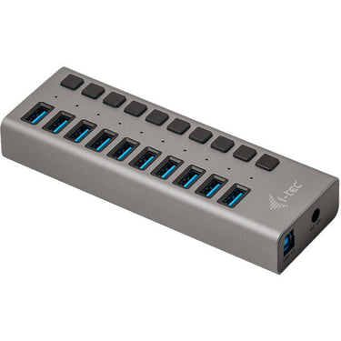 I-tec usb 3.0 charging hub 10 port + power adapter usb-hub (zwart)