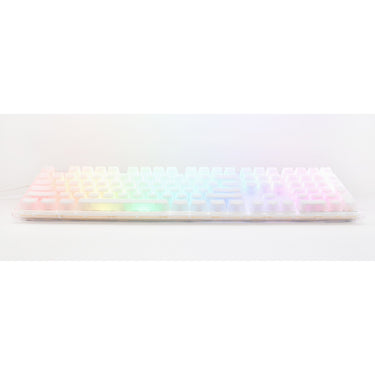 Ducky one 3 aura white rgb mechanisch toetsenbord (wit, us lay-out (qwerty), cherry mx red, 100%, abs double shot, hot swap)