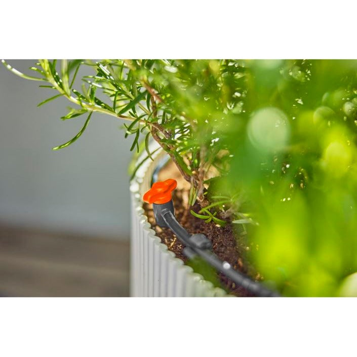 Load image into Gallery viewer, Gardena micro-drip-bewatering balkon set (15 planten) druppelaar (zwart grijs)
