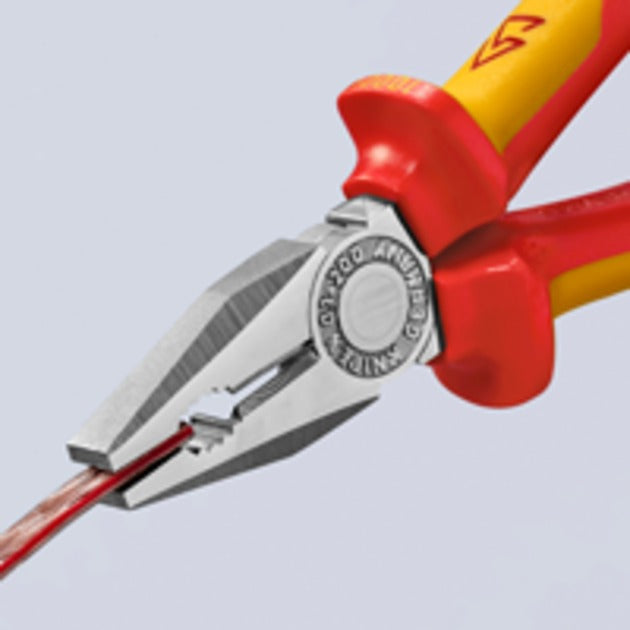Load image into Gallery viewer, Knipex kombi-tang 03 06 200 vde combinatietang (rood geel, 200mm)
