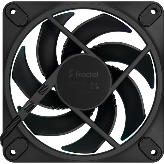Fractal design momentum 12 rgb case fan (zwart, 120 x 120 x 25 mm, pwm)