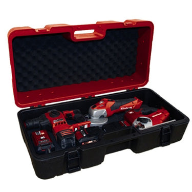 Einhell koffer e-box l70 35 - voor universele opslag - max. laadvermogen: 50 kg - zachtschuimbekleding - spatwaterdichte uitvoering - ergonomische handgreep