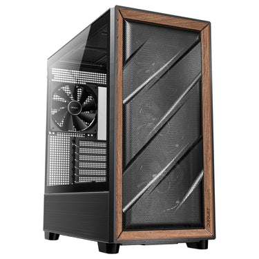 Antec flux midi tower behuizing (zwart | 2x usb-a | 1x usb-c | tempered glass)