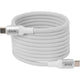 Club 3d magnetische usb‑c kabel (wit, 2 meter)
