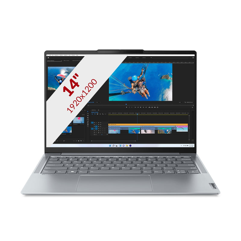 Load image into Gallery viewer, Lenovo yoga slim 6 14apu8 (82x3003qmh) 14 laptop (grijs | r5 7540u | radeon 740m graphics | 16 gb | 512 gb ssd)
