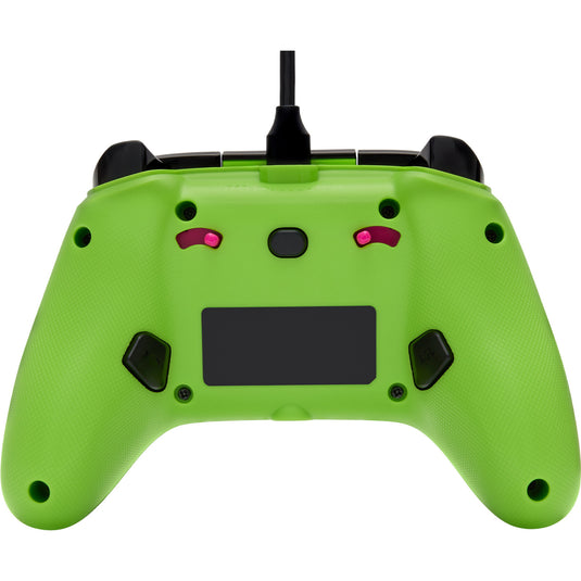 Powera advantage controller met kabel voor de xbox series x|s - fortnite: glow (neongroen, xbox series x|s, xbox one, pc)