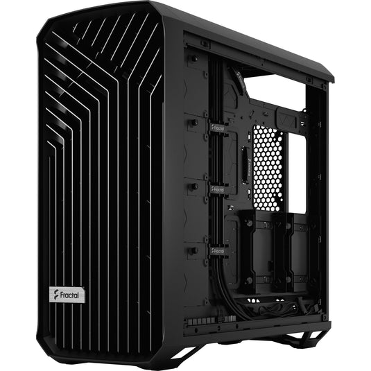 Fractal design torrent black solid midi tower behuizing (zwart | 2x usb-a | 1x usb-c)