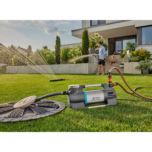 Gardena besproeiingspomp 6500 silentcomfort (donkergrijs roestvrij staal, 1300 watt | bluetooth)