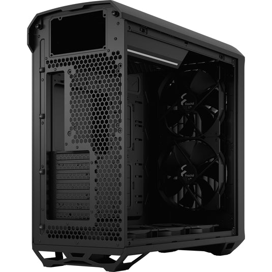 Fractal design torrent black solid midi tower behuizing (zwart | 2x usb-a | 1x usb-c)