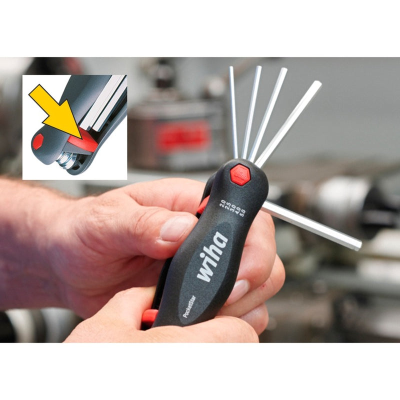 Load image into Gallery viewer, Wiha multitool pocketstar (zwart, 7-delig)
