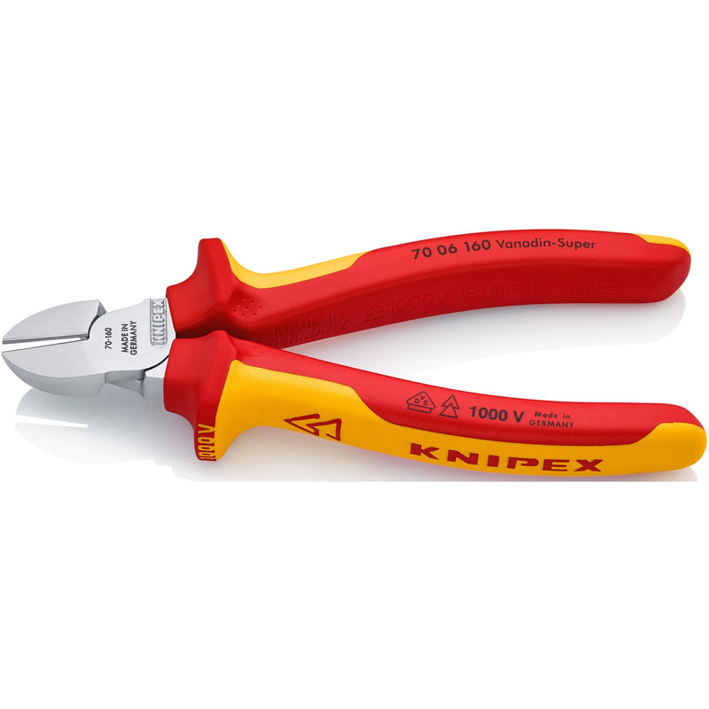 Load image into Gallery viewer, Knipex zijsnijtang vde 70 06 160 kniptang (rood geel, vde-getest)
