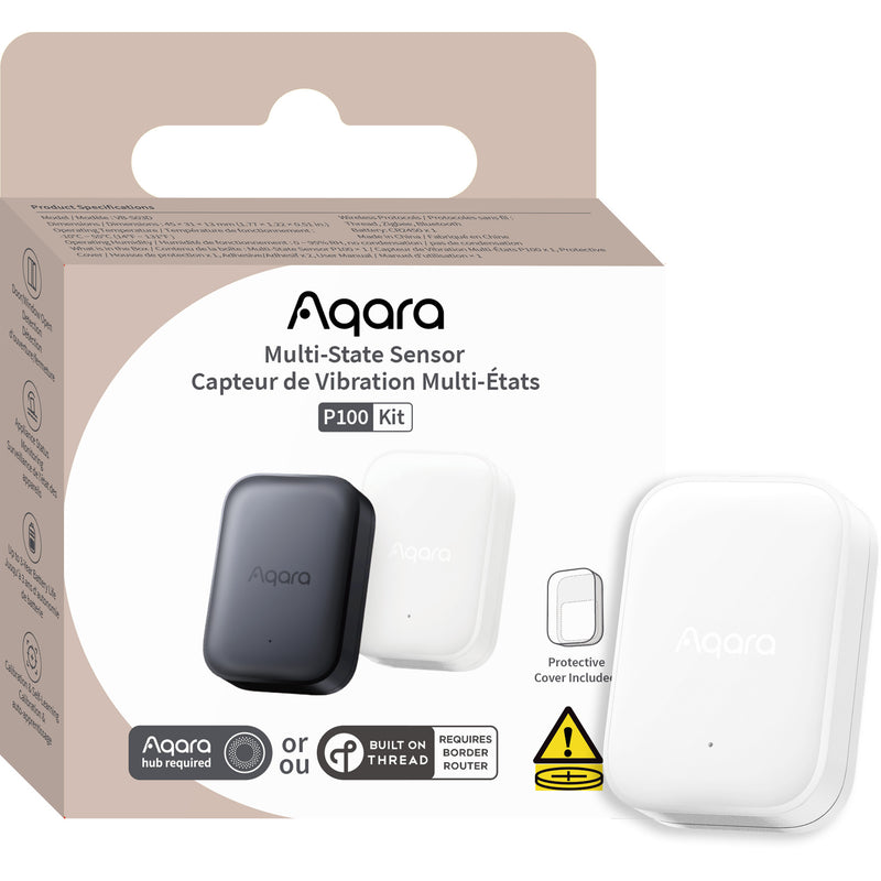 Afbeelding laden in galerijviewer, Aqara p100 multi-sensor wit - deur raam beweging trilling - zigbee thread
