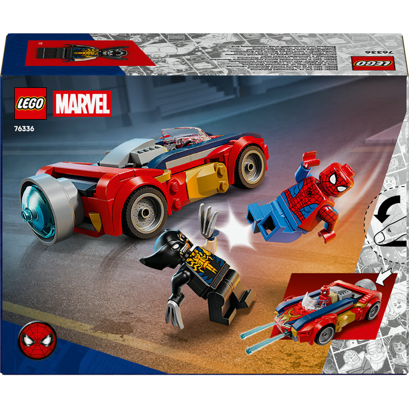 Load image into Gallery viewer, Lego super heroes 76336 marvel spider-man auto vs. venomized wolverine
