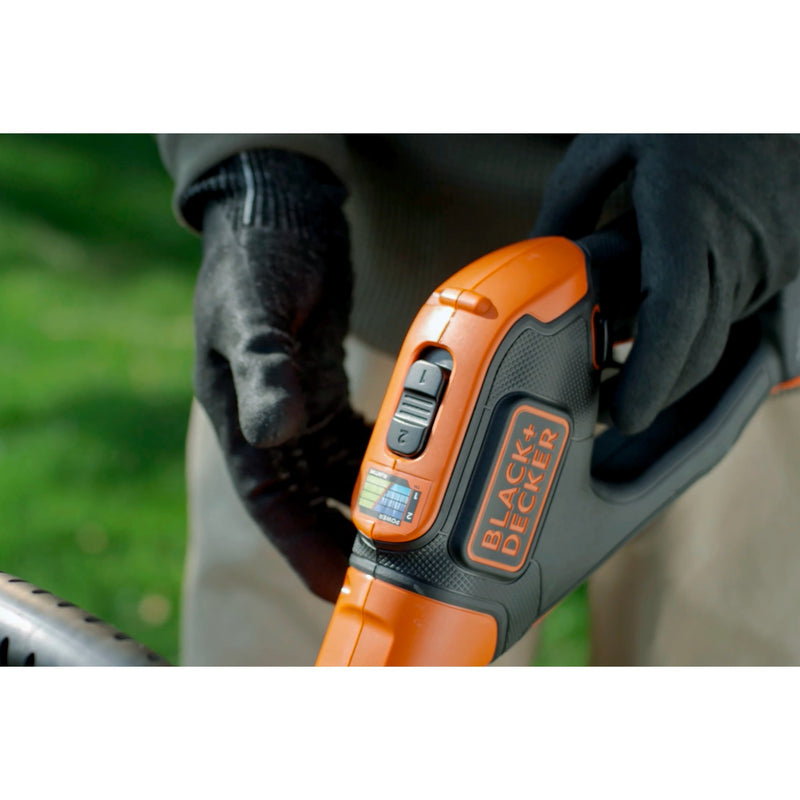 Load image into Gallery viewer, Black+decker 18v afs grastrimmer met accu (zwart oranje, 28 cm accu inbegrepen)
