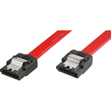 Sharkoon sata ii kabel (rood, 0,5 meter, 3 gb s, connector met klem)