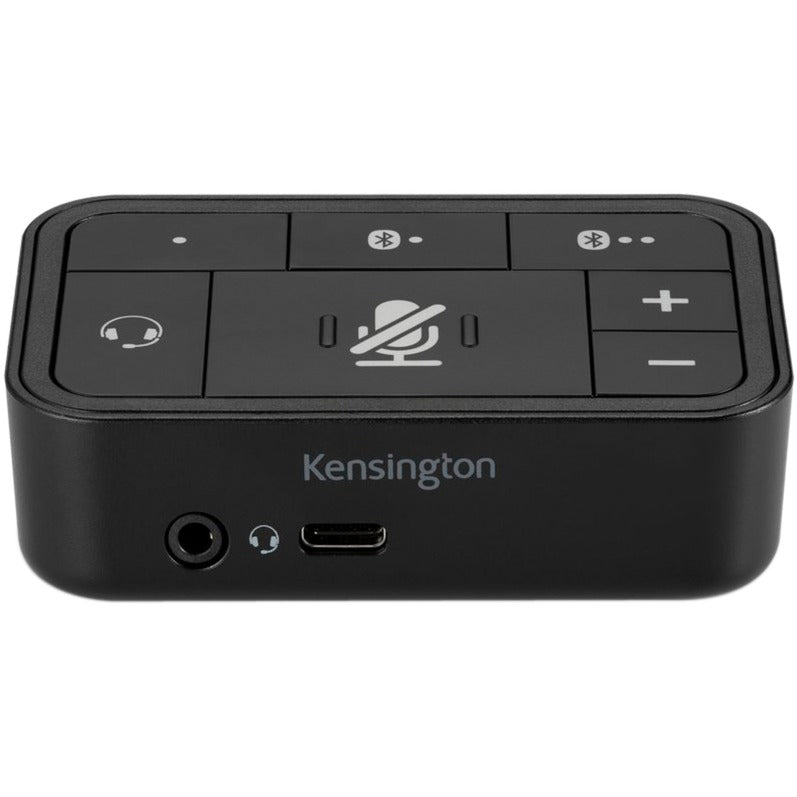 Load image into Gallery viewer, Kensington universal 3-in-1 pro audio headset switch (bluetooth, usb, 3,5mm audio)
