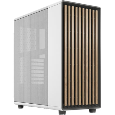 Fractal design north midi tower behuizing (wit houtkleur | 2x usb-a | 1x usb-c)