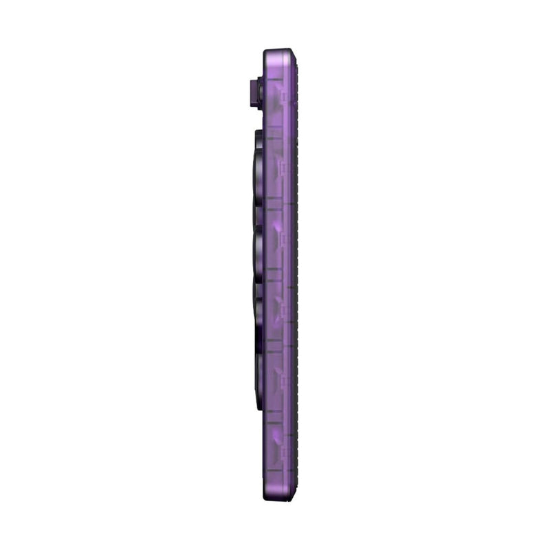 Afbeelding laden in galerijviewer, 8bitdo arcade controller - transparent purple signature edition (paars transparant, 2.4 ghz bluetooth usb, nintendo switch 1 + 2, pc)
