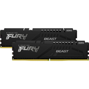 Kingston fury beast 16 gb ddr5-5200 (2x 8 gb) werkgeheugen (zwart, kf552c40bbk2-16, xmp 3.0)
