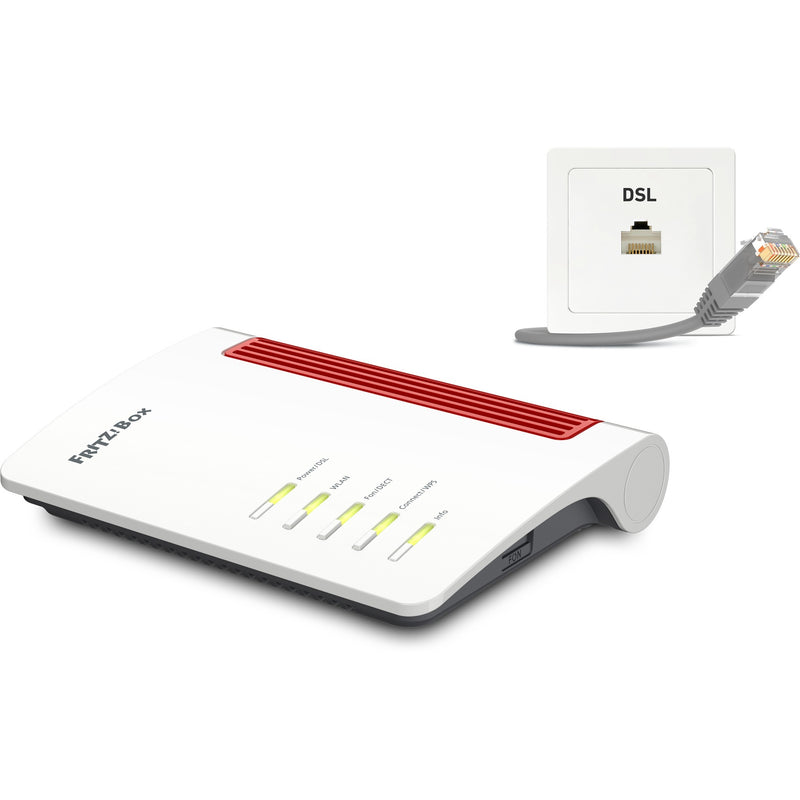 Load image into Gallery viewer, Fritz! box 7530 ax international router (wit rood, mesh wi-fi)
