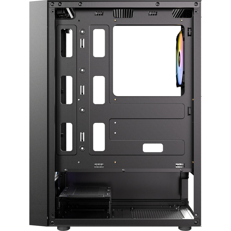 Load image into Gallery viewer, Antec ax27 rgb elite midi tower behuizing (zwart | 3x usb-a | tempered glass)
