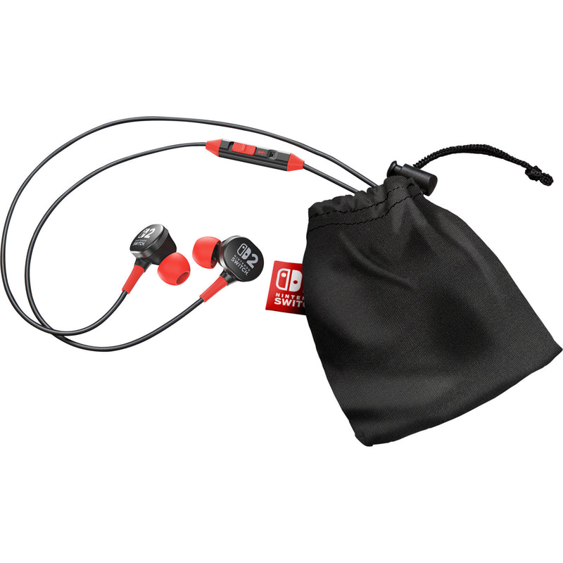 Load image into Gallery viewer, Powera bedrade oordopjes voor nintendo switch 2 in-ear (zwart rood, nintendo switch 2, nintendo switch, nintendo switch - oled model, nintendo switch lite)
