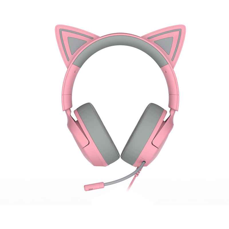 Load image into Gallery viewer, Razer kraken kitty v3 x quartz over-ear gaming headset (roze grijs)
