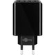 Goobay 4-way usb charger (30 w) (zwart, 4x usb-a)