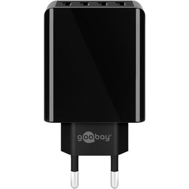 Goobay 4-way usb charger (30 w) (zwart)
