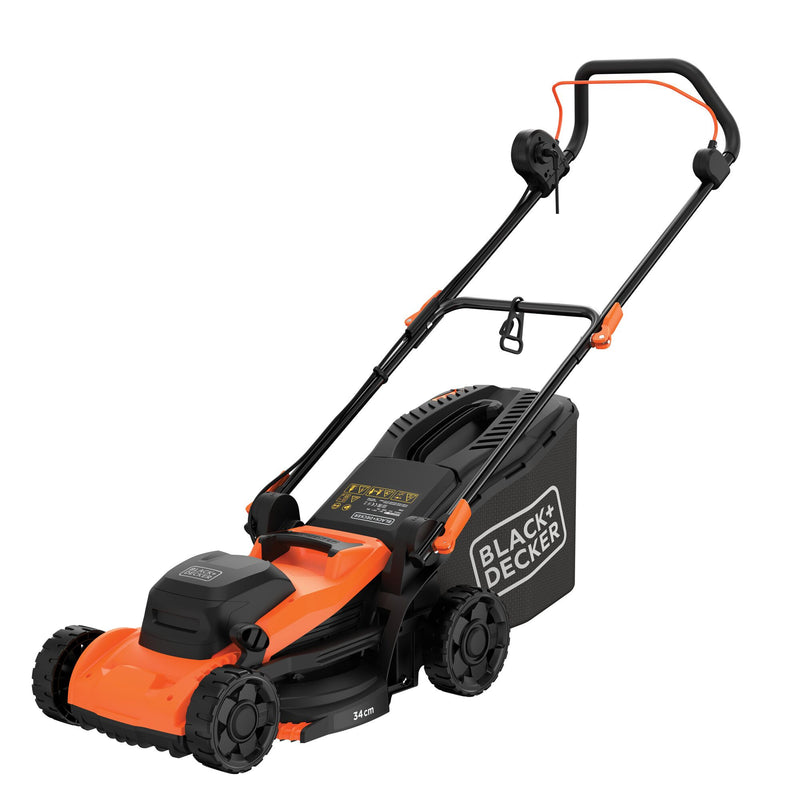 Load image into Gallery viewer, Black+decker bemwp340 grasmaaier (oranje zwart, 34 cm, 1400w)
