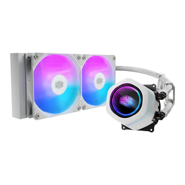 Cooler master masterliquid core nex 240 white waterkoeling (wit, argb)