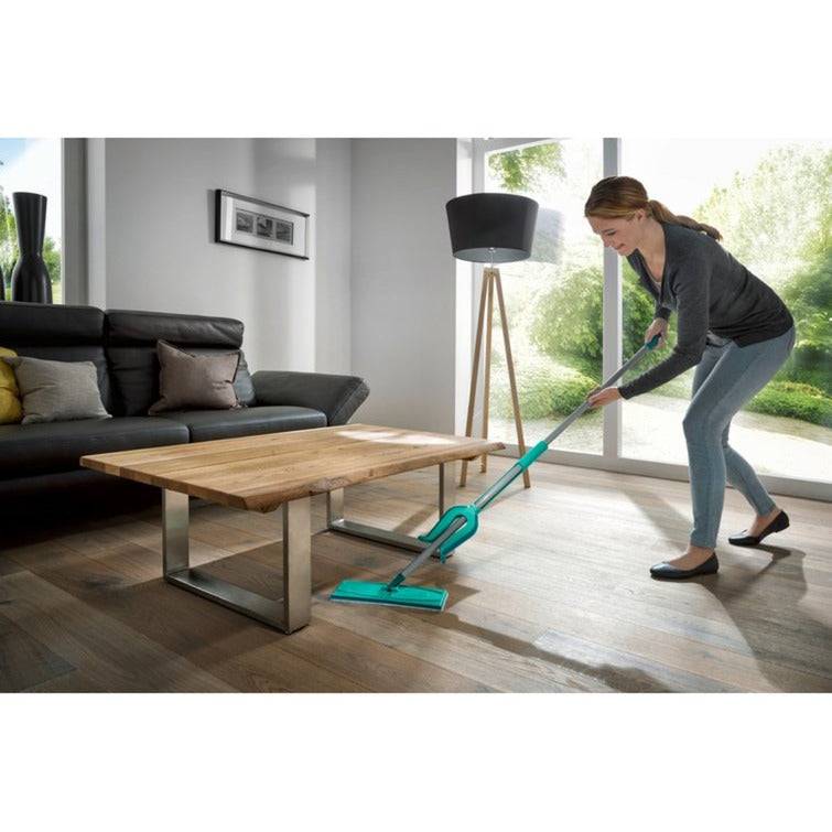 Load image into Gallery viewer, Leifheit picobello vloerwisser s micro duo met steel - 27 cm wisbreedte - turqouise - grijs
