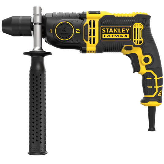 Stanley fatmax 1100w klopboormachine (geel zwart, 2 versnellingen, met koffer)