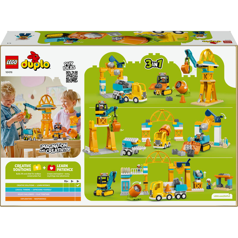 Load image into Gallery viewer, Lego duplo 10476 3-in-1 bouwplaats en voertuigen
