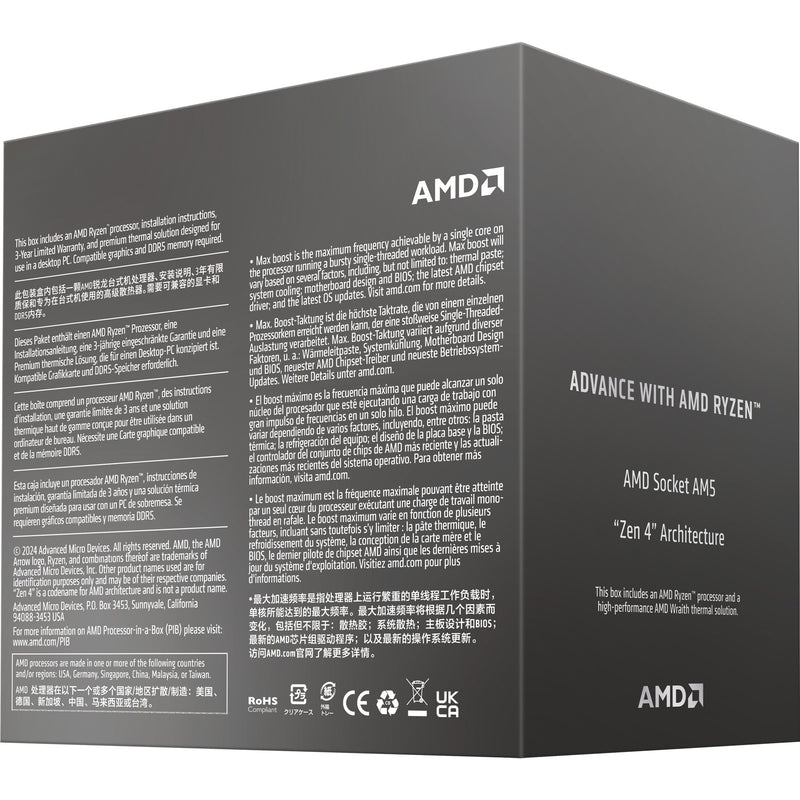 Load image into Gallery viewer, Amd ryzen 5 8400f, 4,2 ghz (4,7 ghz turbo boost) socket am5 processor (unlocked, wraith stealth, boxed)
