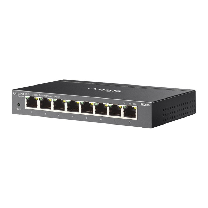Load image into Gallery viewer, Tp-link omada es208g 8-poort gigabit easy managed switch (zwart)
