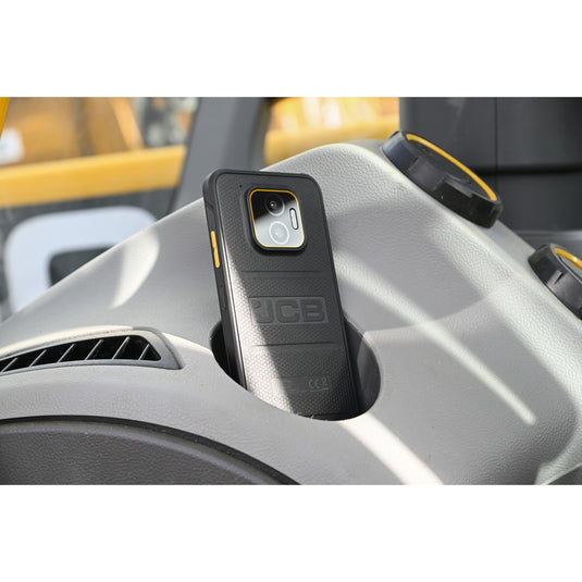 Jcb toughphone e50 smartphone (zwart, 128 gb, android 16)