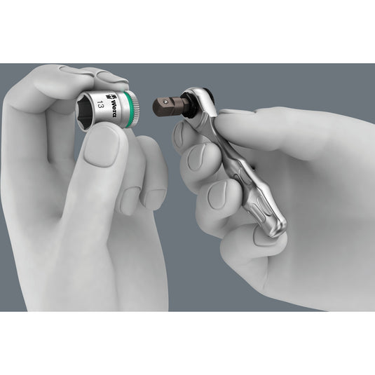 Wera 8001 a zyklop mini 1 bit-ratel 1 4 (met 1 4 adapter)