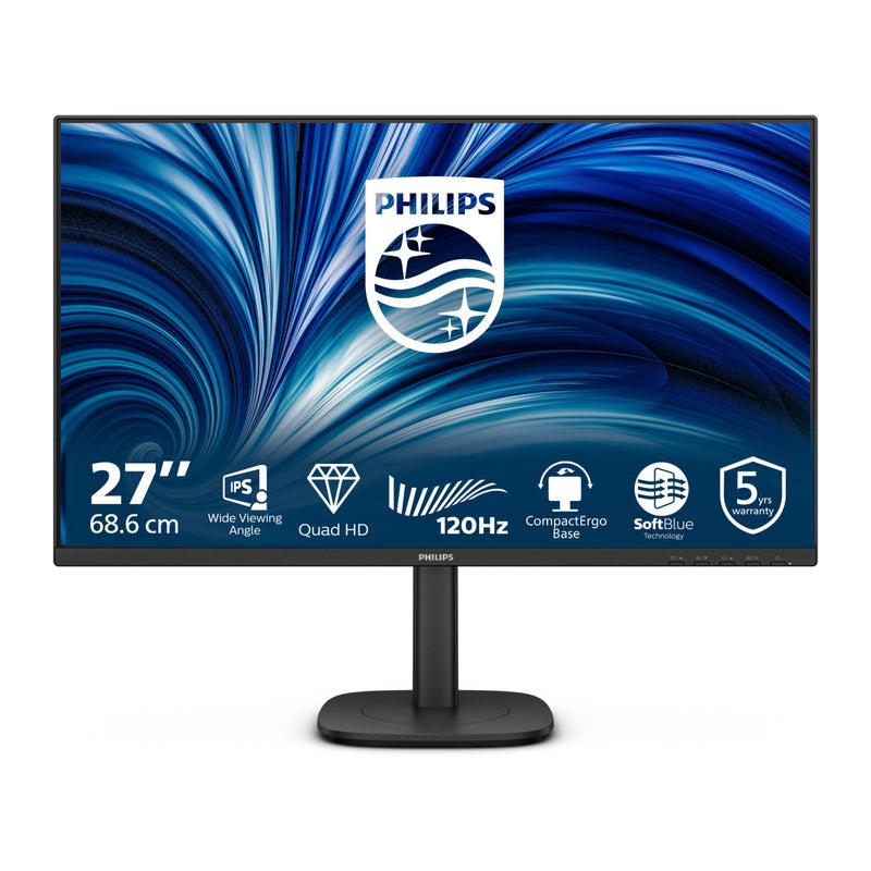 Load image into Gallery viewer, Philips 27b2n3500j 27 monitor (zwart, 120 hz, hdmi, displayport, audio, usb-hub)
