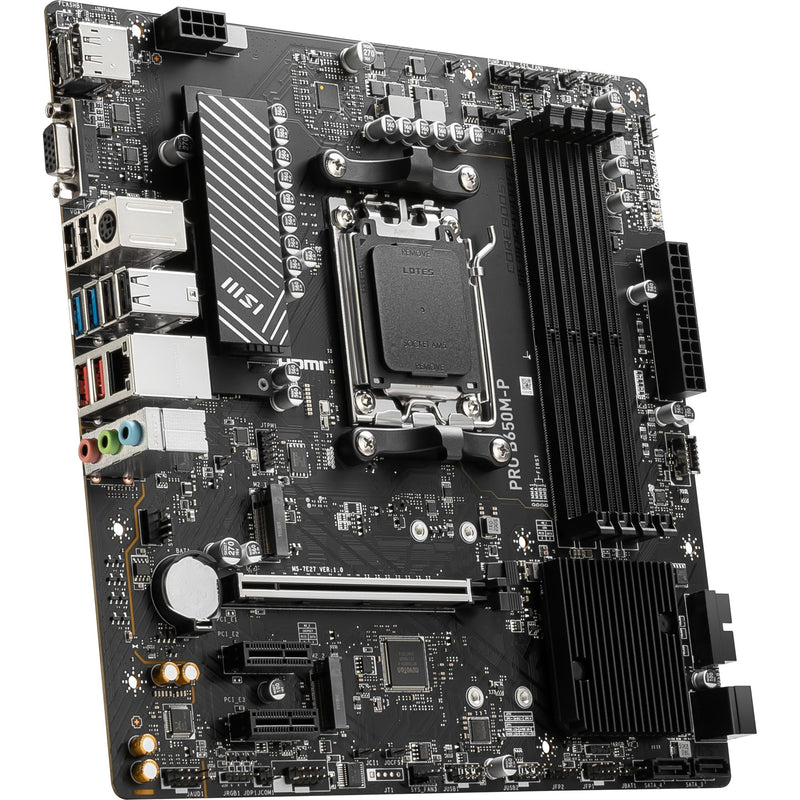 Load image into Gallery viewer, Msi pro b650m-p socket am5 moederbord (zwart, raid, 2.5 gb-lan, sound, µatx)
