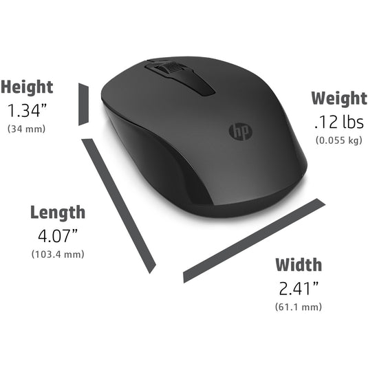 Hp 150 draadloze muis (donkergrijs zwart, 1600 dpi)