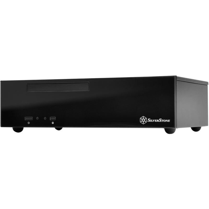 Load image into Gallery viewer, Silverstone sst-ml09b htpc behuizing (zwart | 2x usb-a)
