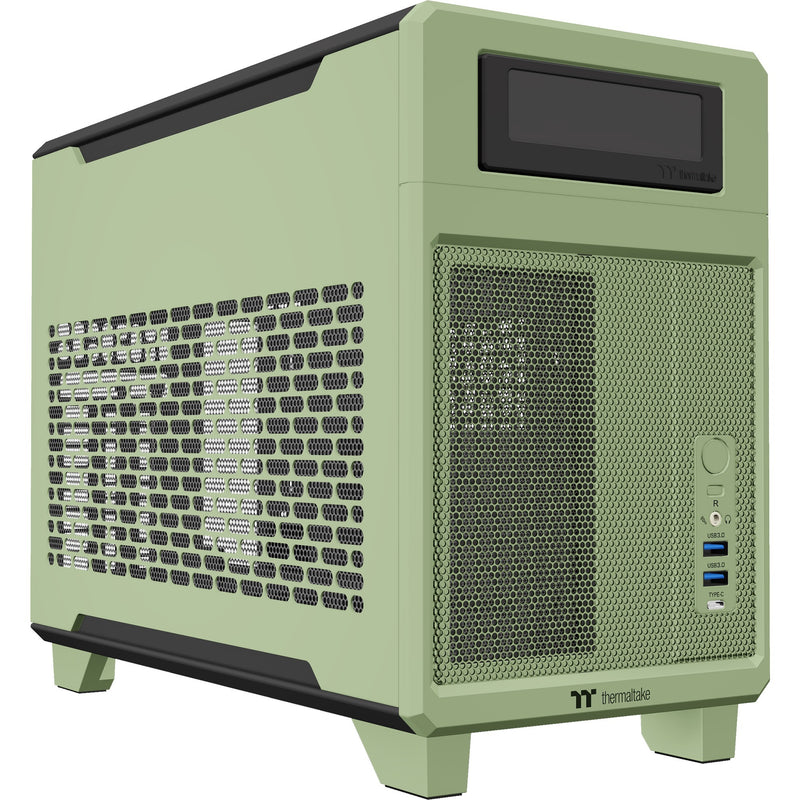 Load image into Gallery viewer, Thermaltake tr100 matcha green mini tower behuizing (lichtgroen | 2x usb-a | 1x usb-c)
