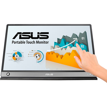 Asus zenscreen mb16amtr 15.6 touchscreen monitor (zwart, mini-hdmi, 2x usb-c)