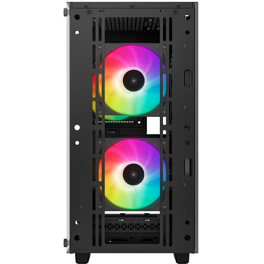 Deepcool cc360 argb mini tower behuizing (zwart | 2x usb-a | rgb | window)