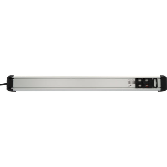 Brennenstuhl premium-alu-line stekkerdoos 12-voudig 3 m h05vv-f 3g1,5 2x 6-voudig schakelbare contactdozen