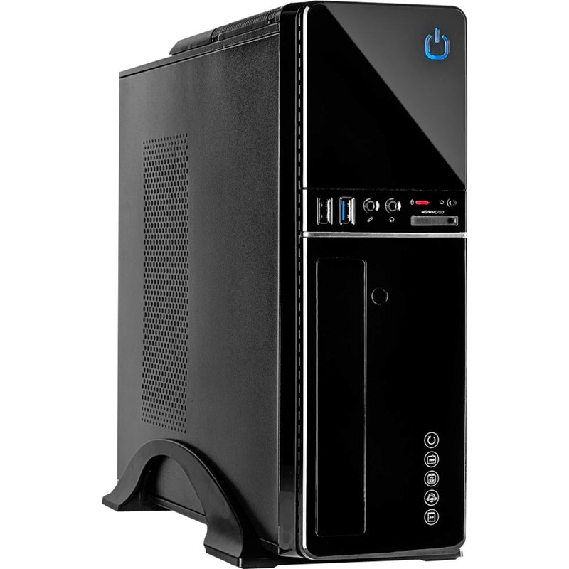 Load image into Gallery viewer, Inter-tech it-607 mini tower behuizing (zwart | 2x usb-a)
