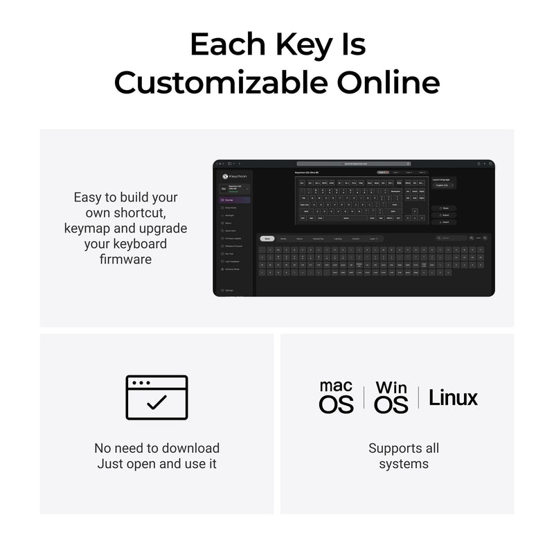 Load image into Gallery viewer, Keychron q3 ultra-m4 8k wireless custom mechanical keyboard (zwart, us lay-out (qwerty), silk pom banana, 80% (tkl), rgb, hot swap, 8k, 2.4 ghz | bluetooth 5.2 | usb-c)
