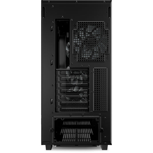 Sharkoon rebel c70g rgb midi tower behuizing (zwart houtkleur | 2x usb-a | 1x usb-c | rgb | tempered glass)