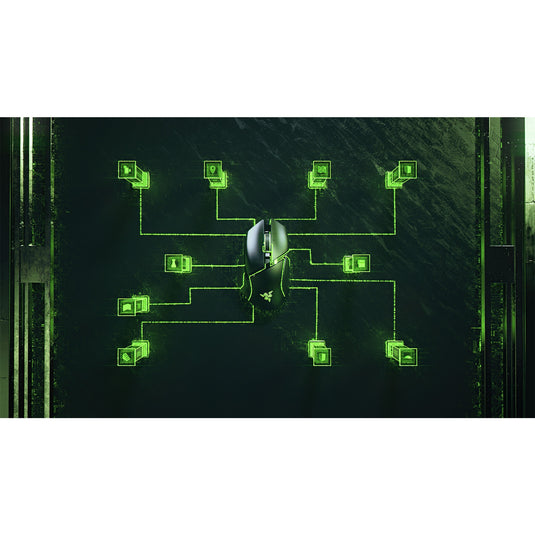 Razer basilisk v3 gaming muis (zwart, 26.000 dpi, rgb leds)
